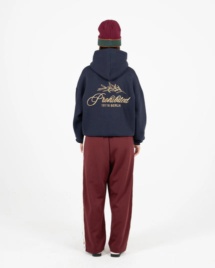 Prohibited PB Leaf Hoodie Donkerblauw