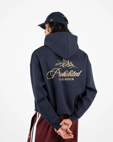 Prohibited PB Leaf Hoodie Donkerblauw