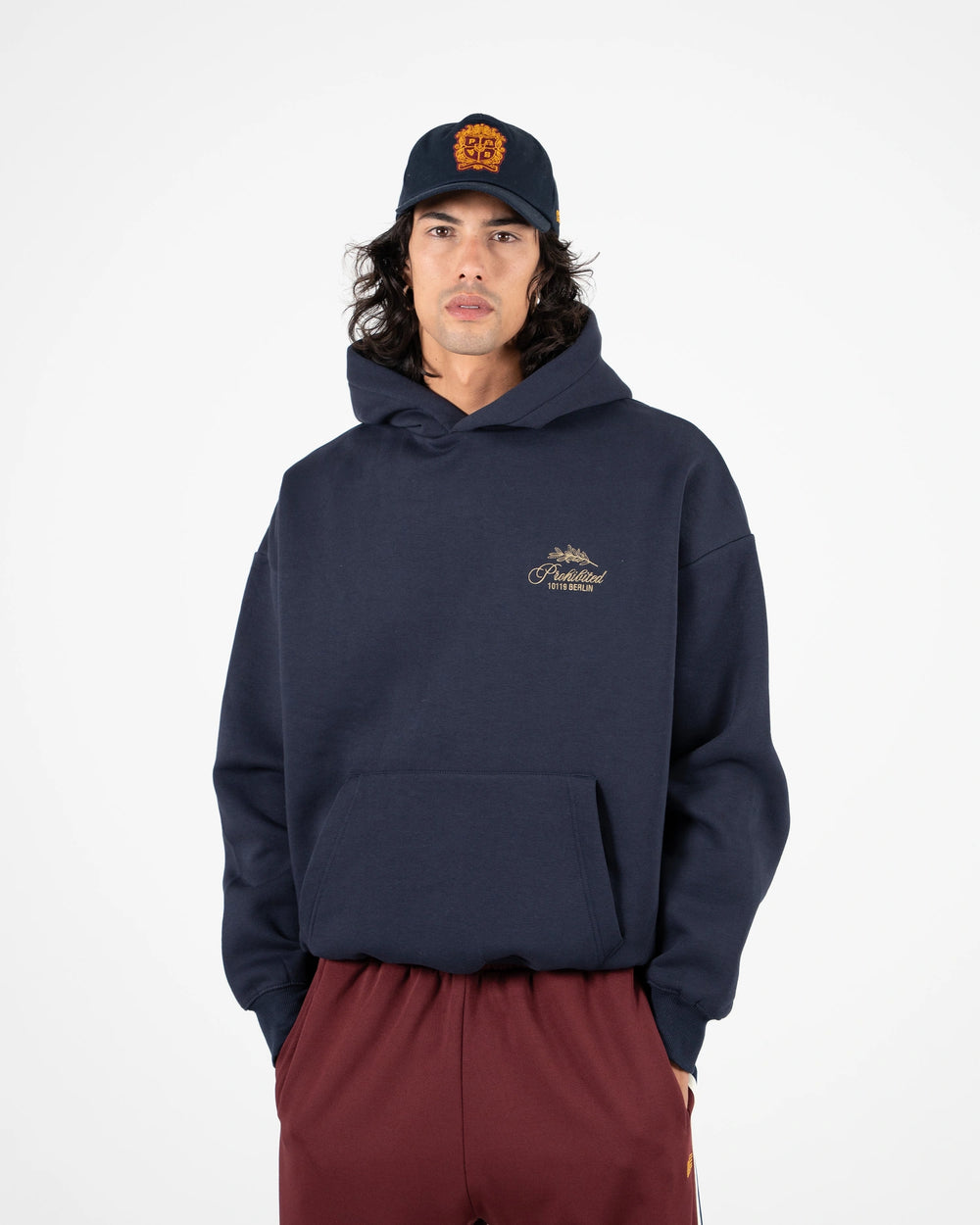 Prohibited PB Leaf Hoodie Donkerblauw