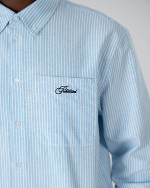 Prohibited The Oxford Button Down Overhemd Blauw