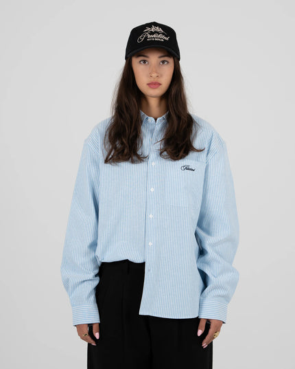 Prohibited The Oxford Button Down Overhemd Blauw