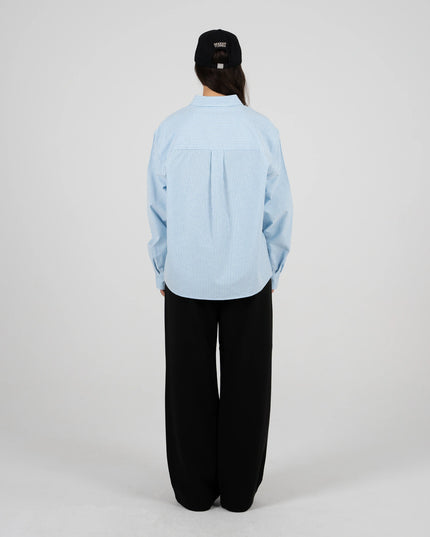 Prohibited The Oxford Button Down Overhemd Blauw