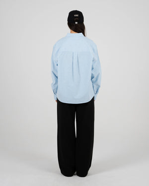 Prohibited The Oxford Button Down Overhemd Blauw
