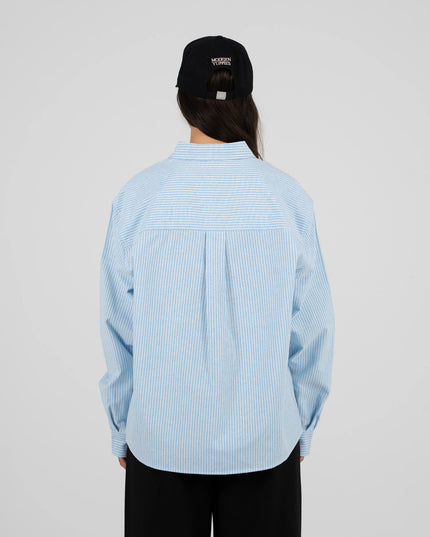 Prohibited The Oxford Button Down Overhemd Blauw