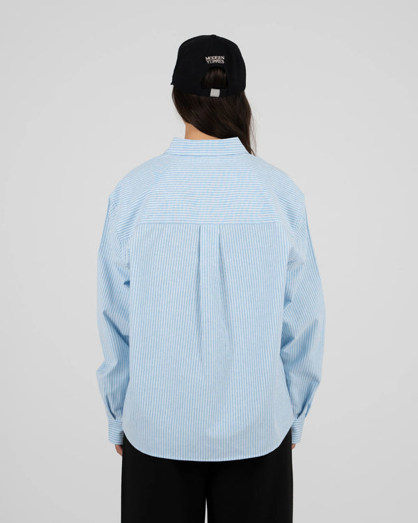 Prohibited The Oxford Button Down Overhemd Blauw