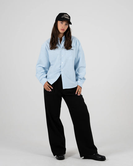 Prohibited The Oxford Button Down Overhemd Blauw