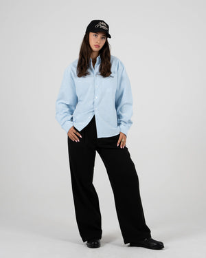 Prohibited The Oxford Button Down Overhemd Blauw