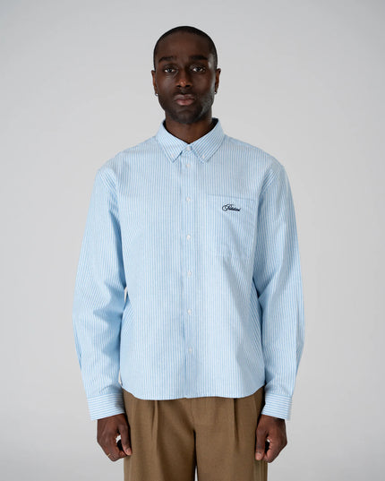 Prohibited The Oxford Button Down Overhemd Blauw