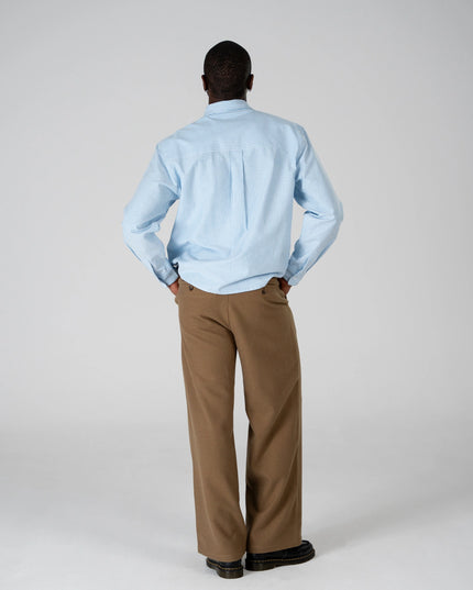 Prohibited The Oxford Button Down Overhemd Blauw