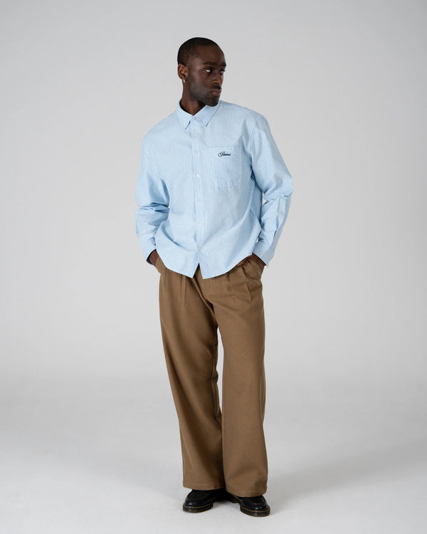 Prohibited The Oxford Button Down Overhemd Blauw