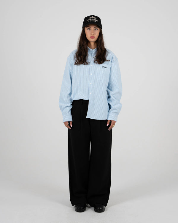 Prohibited The Oxford Button Down Overhemd Blauw