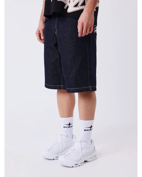 Project X Paris Short Flare Korte Broek Blauw