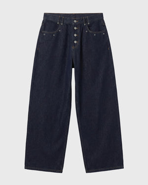 Project X Paris Essentials Baggy Jeans Denimblauw, vooraanzicht.