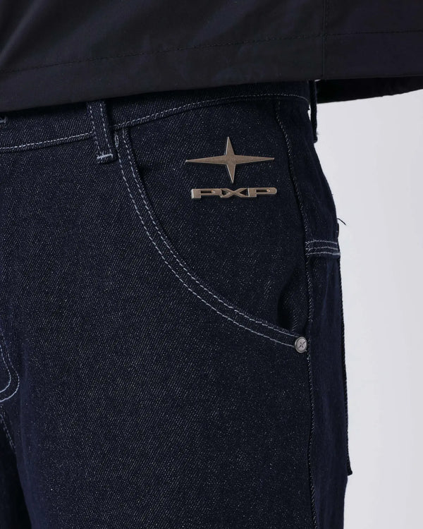 Project X Paris Tag Stiksel Jeans, detailopname voorzak, andere hoek.