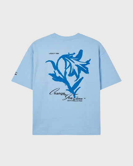 Project X Paris T-shirt Floral Licht Blauw
