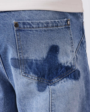 Project X Paris Mountain Jeans Lichte Wassing Denim, detailopname, opname 3.