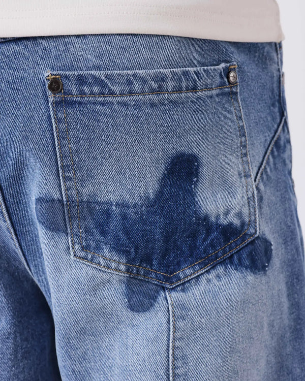 Project X Paris Mountain Jeans Lichte Wassing Denim, detailopname, opname 3.