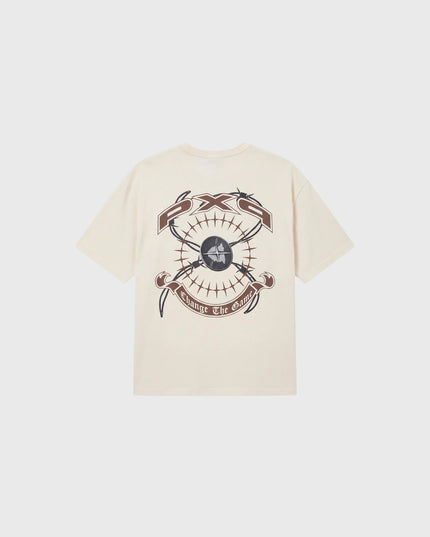 Project X Paris Downtown T-Shirt Crème, achteraanzicht.