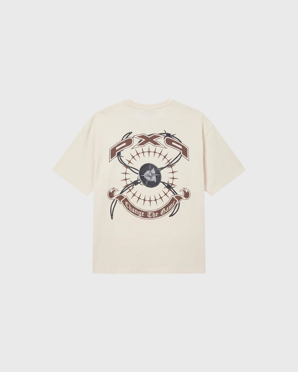 Project X Paris Downtown T-Shirt Crème, achteraanzicht.