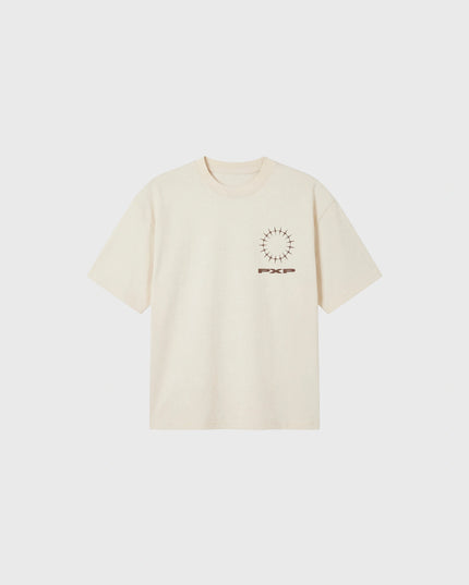 Project X Paris Downtown T-Shirt Crème, vooraanzicht.