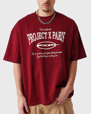 Project X Paris T-shirt Worldwide Rood voor