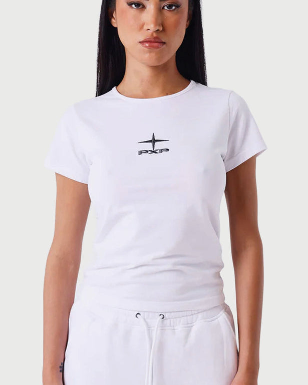 Project X Paris Dames Logo T-Shirt Wit voor