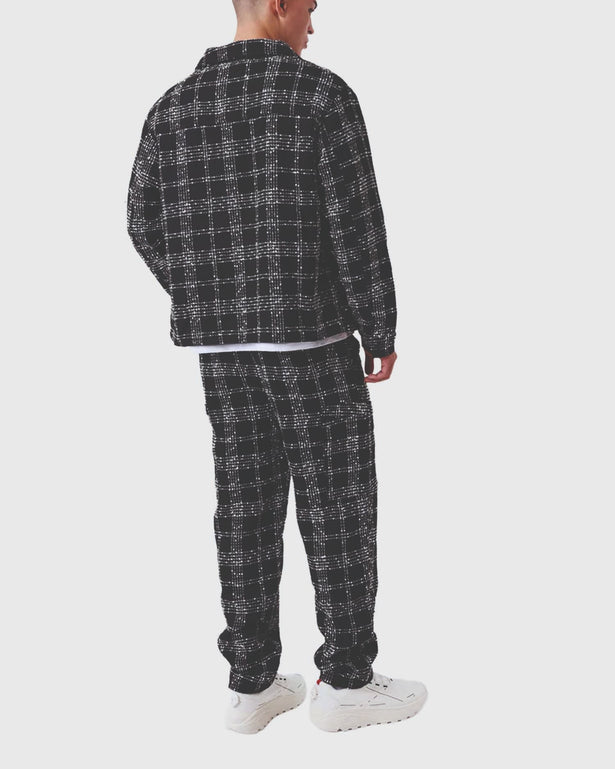 Project X Paris Geruite Broek Zwart achteraanzicht