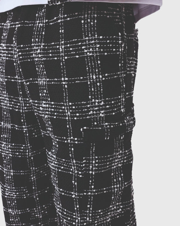 Project X Paris Geruite Broek Zwart geruit patern