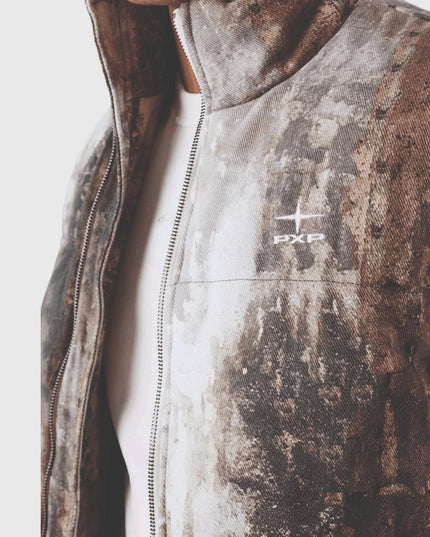 Project X Paris Bodywarmer Realtree close up logo vooraanzicht