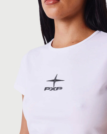 Project X Paris Dames Logo T-Shirt Wit logo cu