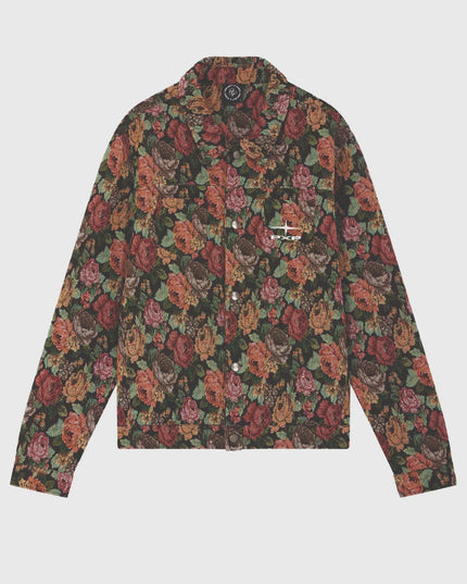 Project X Paris Floral Jacket Zwart vooraanzicht