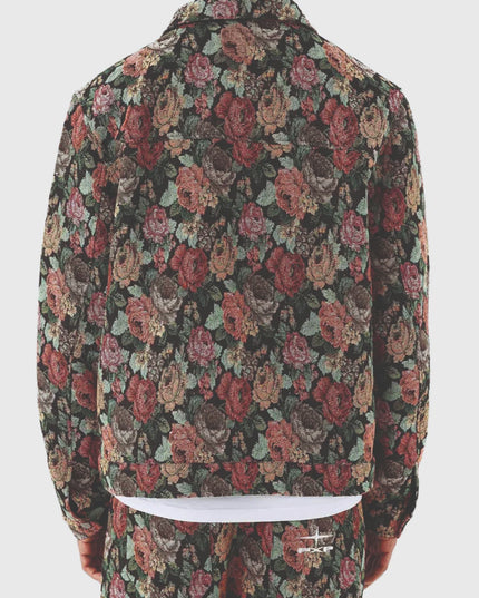 Project X Paris Floral Jacket Zwart achteraanzicht