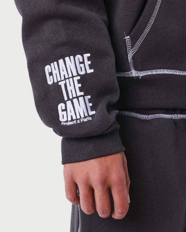 Project X Paris Zip Hoodie UK Drip Zwart cuff
