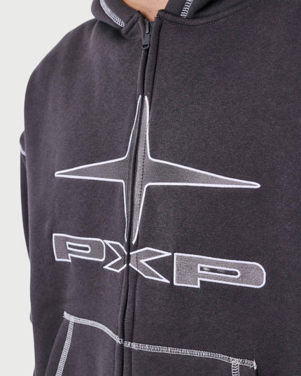 Project X Paris Zip  Hoodie UK Drip Zwart cu pxp