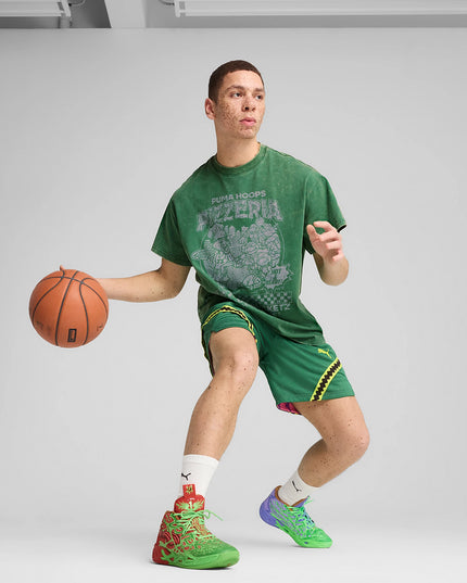 Puma MB.04 TMNT Raphael & Donatello JR Basketbalschoen Groen