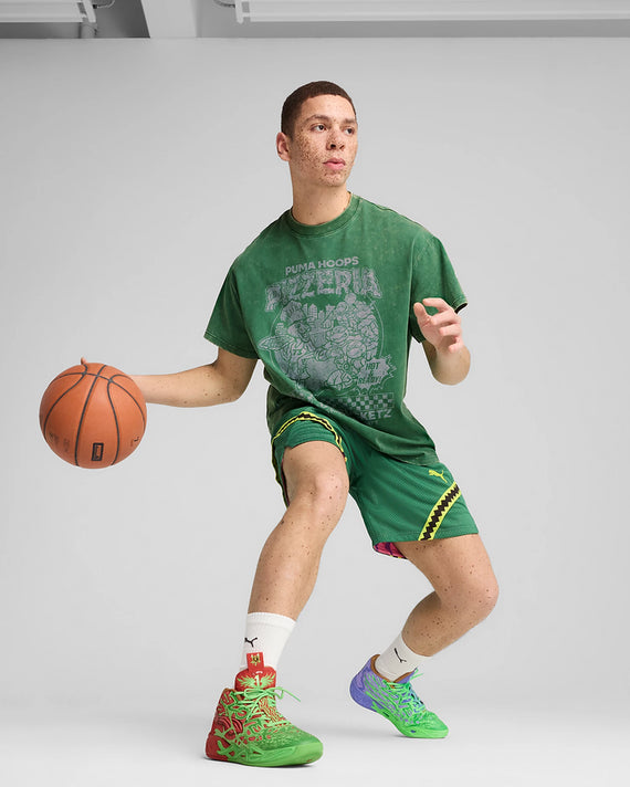 Puma MB.04 TMNT Raphael & Donatello JR Basketbalschoen Groen