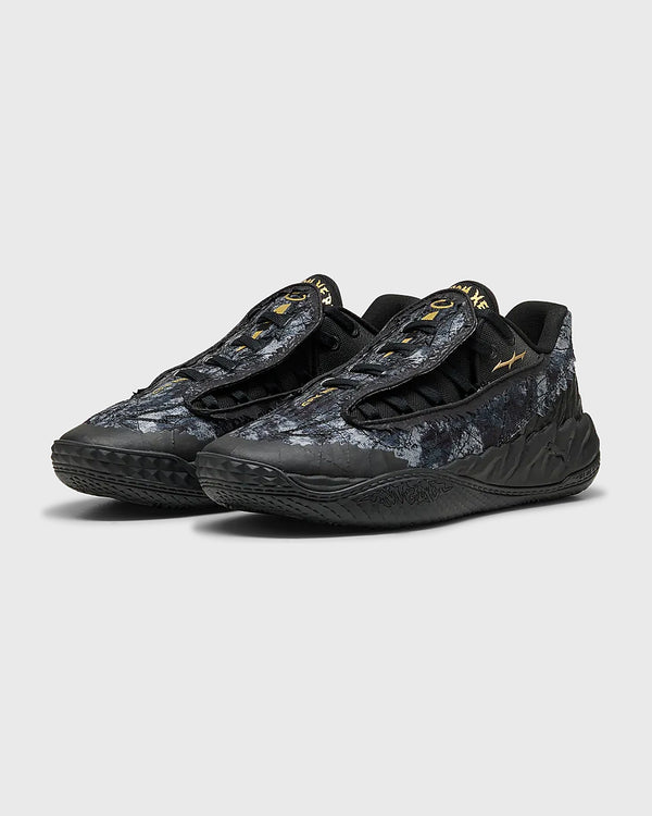 Puma MB.05 Lo Team Basketbalschoen Zwart Goud
