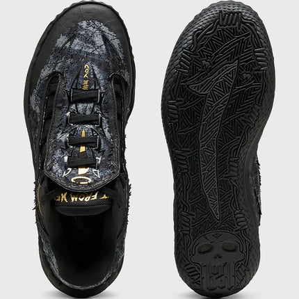 Puma MB.05 Lo Team Basketbalschoen Zwart Goud