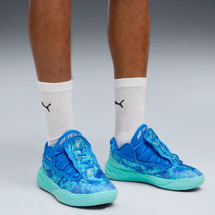 Puma MB.05 Lo Team Basketbalschoen Blauw
