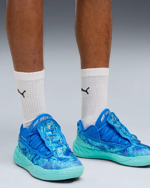 Puma MB.05 Lo Team Basketbalschoen Blauw