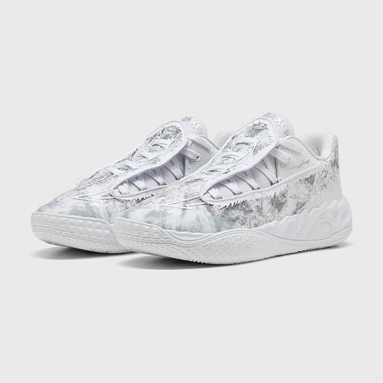 Puma MB.05 Lo Team Basketbalschoen Wit Grijs