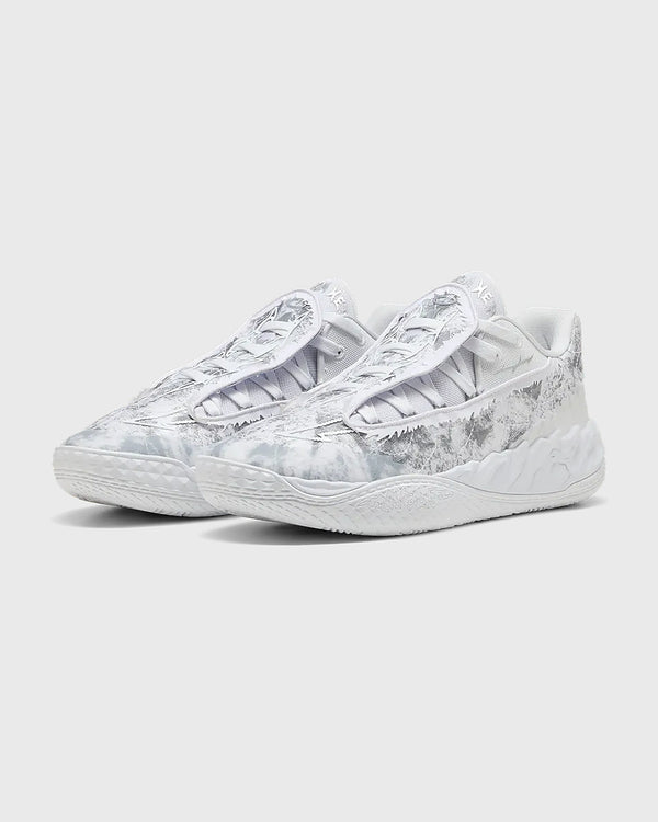 Puma MB.05 Lo Team Basketbalschoen Wit Grijs