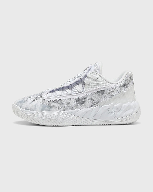 Puma MB.05 Lo Team Basketbalschoen Wit Grijs