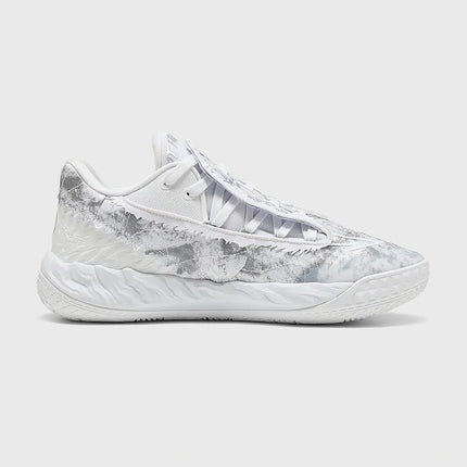 Puma MB.05 Lo Team Basketbalschoen Wit Grijs