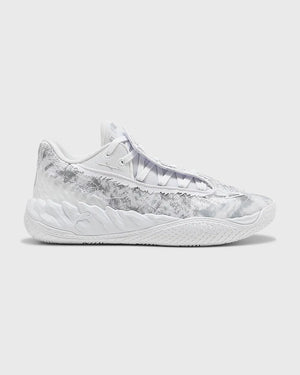 Puma MB.05 Lo Team Basketbalschoen Wit Grijs