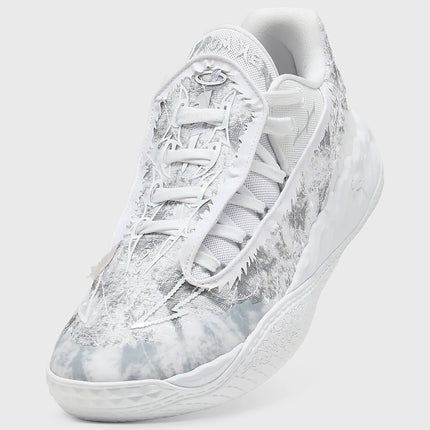 Puma MB.05 Lo Team Basketbalschoen Wit Grijs