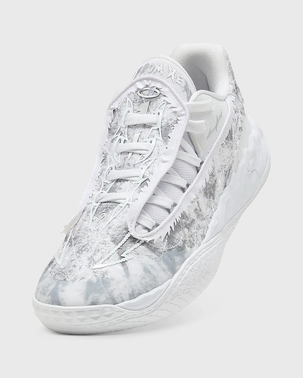 Puma MB.05 Lo Team Basketbalschoen Wit Grijs