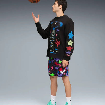 Puma MB.04 Lo Team uniseks basketbaslchoen lamelo ball on feet burned sports 2