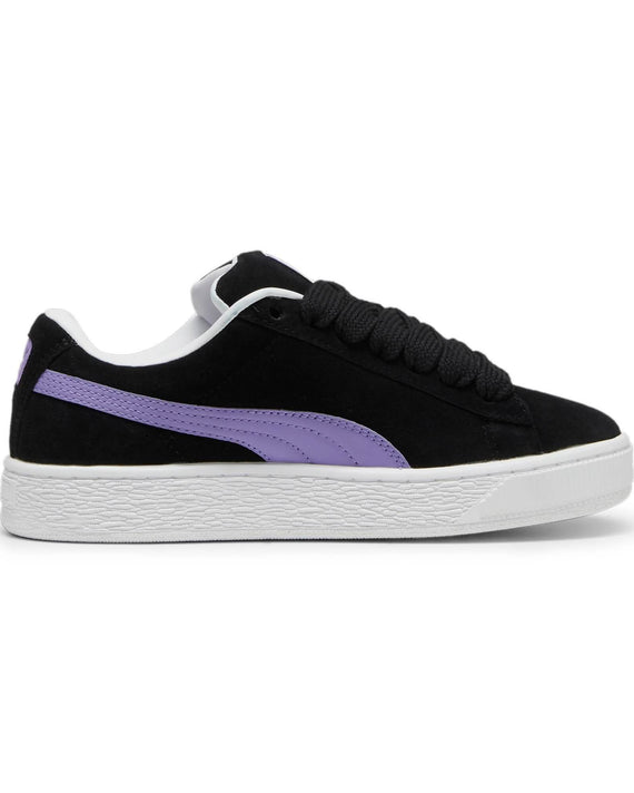 Puma_Suede_XL_Sneaker_Zwart_Paars_Zijaanzich Rechts