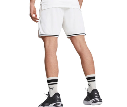 Puma Hoops Basketbal Short Heren Wit